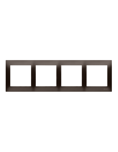 Ramka 4-krotna PREMIUM IP20 / IP44 brąz mat KONTAKT SIMON DR4/46