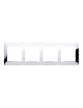 Ramka 4-krotna PREMIUM IP20 / IP44 chrom KONTAKT SIMON DR4/63