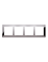 Ramka 4-krotna PREMIUM IP20 / IP44 ciemna stal KONTAKT SIMON DR4/67