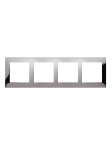 Ramka 4-krotna PREMIUM IP20 / IP44 ciemna stal KONTAKT SIMON DR4/67