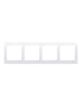 Ramka 4-krotna PREMIUM IP20 / IP44 antybakteryjny biały KONTAKT SIMON DR4/AB11