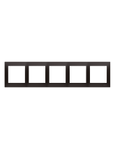Ramka 5-krotna PREMIUM IP20 / IP44 antracyt KONTAKT SIMON DR5/48