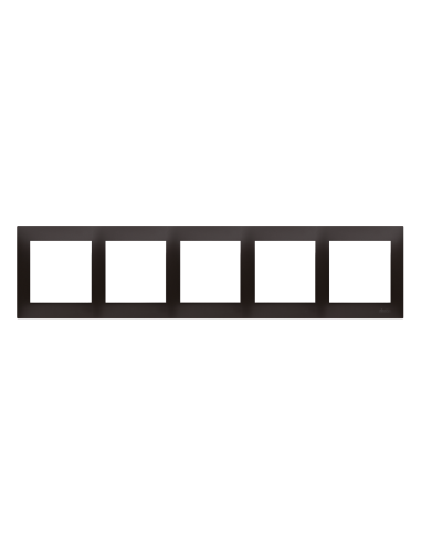 Ramka 5-krotna PREMIUM IP20 / IP44 antracyt KONTAKT SIMON DR5/48