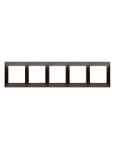 Ramka 5-krotna PREMIUM IP20 / IP44 brąz mat KONTAKT SIMON DR5/46