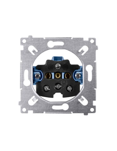Gniazdo wtyczkowe z uziemieniem (mechanizm) 16A, 250V~, zaciski śrubowe KONTAKT SIMON SGZ1M
