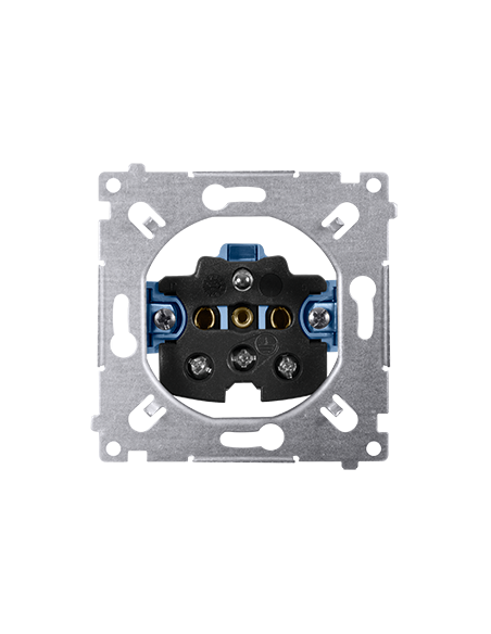 Gniazdo wtyczkowe z uziemieniem (mechanizm) 16A, 250V~, zaciski śrubowe KONTAKT SIMON SGZ1M