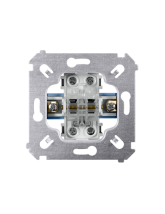 Łącznik schodowy podwójny (mechanizm) 10AX, 250V~, zaciski śrubowe KONTAKT SIMON SW6/2M