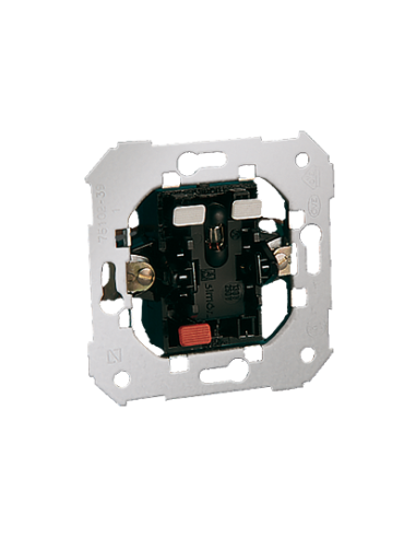 Łącznik jednobiegunowy z podświetleniem (mechanizm), 10AX, 250V~, szybkozłącza KONTAKT SIMON 75104-39