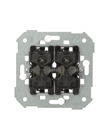 Przycisk podwójny zwierny z podświetleniem (mechanizm), 10A, 250V~, szybkozłącza KONTAKT SIMON 75393-39