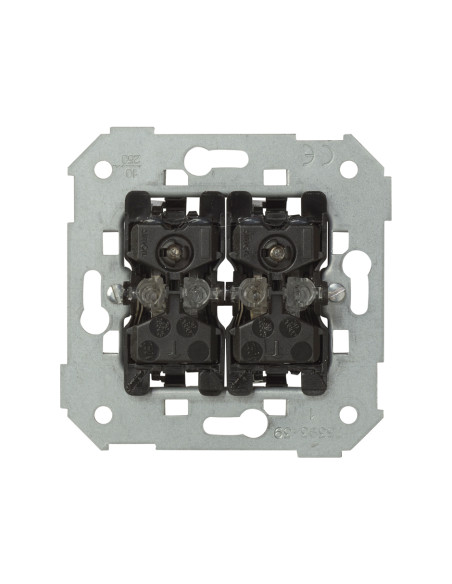 Przycisk podwójny zwierny z podświetleniem (mechanizm), 10A, 250V~, szybkozłącza KONTAKT SIMON 75393-39