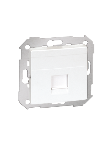 Pokrywa 1x gniazdo RJ45, płaska z żaluzją (moduł) biały KONTAKT SIMON 82005-30
