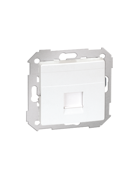 Pokrywa 1x gniazdo RJ45, płaska z żaluzją (moduł) biały KONTAKT SIMON 82005-30