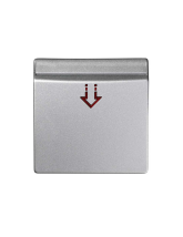 Pokrywa do łączników hotelowych aluminium KONTAKT SIMON 82078-63