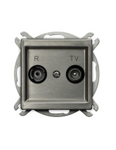 Gniazdo RTV-SAT końcowe STAL INOX SONATA STAL INOX