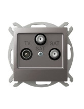 Gniazdo RTV-SAT z dwoma wyjściami SAT TYTAN IMPRESJA