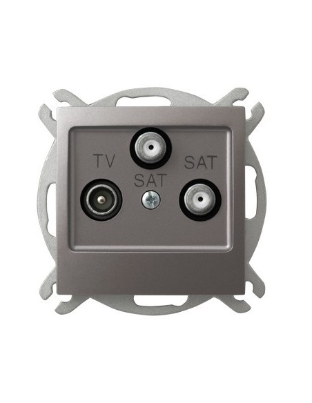 Gniazdo RTV-SAT z dwoma wyjściami SAT TYTAN IMPRESJA