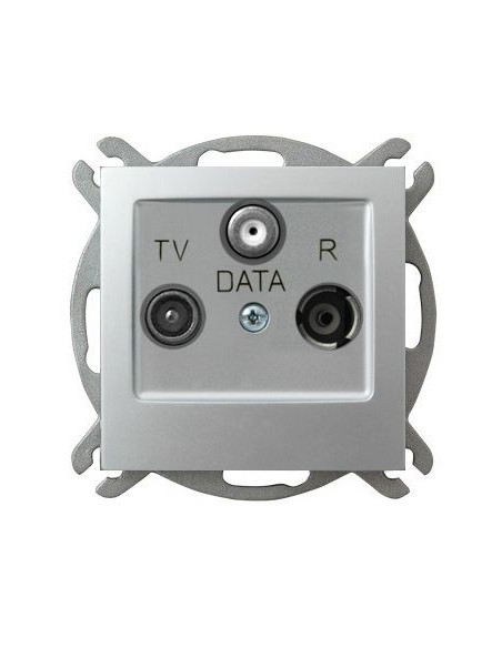 Gniazdo RTV-DATA SREBRO IMPRESJA
