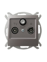 Gniazdo RTV-SAT końcowe TYTAN IMPRESJA