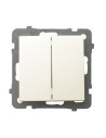 Łącznik podwójny zwierny ECRU AS