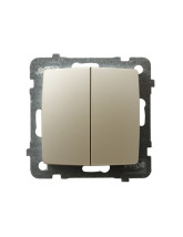 Łącznik dwugrupowy świecznikowy ECRU PERŁOWY KARO