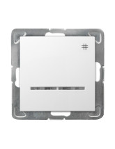 Łącznik krzyżowy z podświetleniem pomarańczowym BIAŁY IMPRESJA