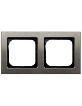 Ramka podwójna STAL INOX SONATA STAL INOX