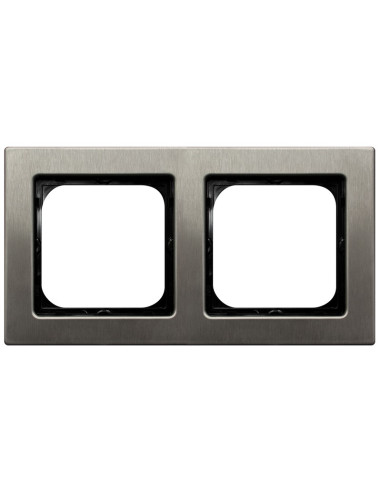 Ramka podwójna STAL INOX SONATA STAL INOX
