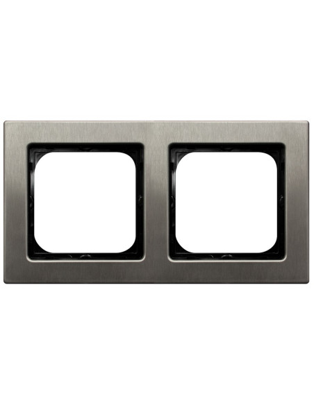 Ramka podwójna STAL INOX SONATA STAL INOX