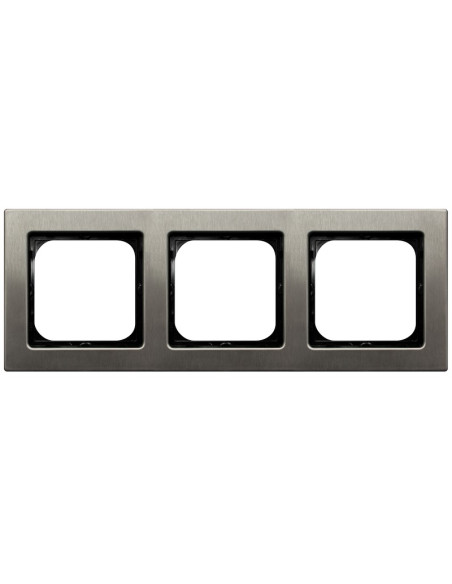 Ramka potrójna STAL INOX SONATA STAL INOX