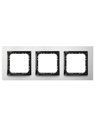 Ramka potrójna SZCZOTKOWANE ALUMINIUM IMPRESJA