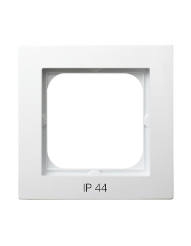 Ramka pojedyncza do łączników IP-44 BIAŁY AS