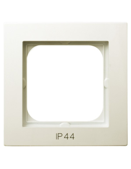 Ramka pojedyncza do łączników IP-44 ECRU AS