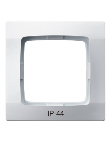 Ramka pojedyncza do łączników IP-44 BIAŁY KARO