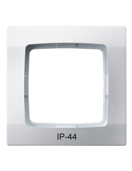 Ramka pojedyncza do łączników IP-44 BIAŁY KARO
