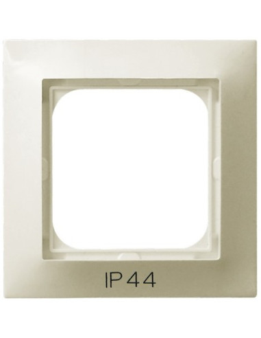 Ramka pojedyncza do łączników IP-44 ECRU IMPRESJA