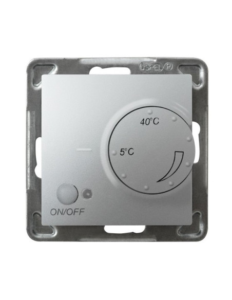 Regulator temperatury z czujnikiem podpodłogowym SREBRO IMPRESJA