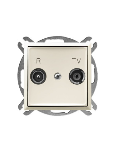 Gniazdo RTV zakończeniowe 10-dB ECRU ARIA
