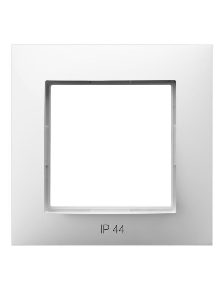 Ramka pojedyncza do łączników IP-44 BIAŁY ARIA