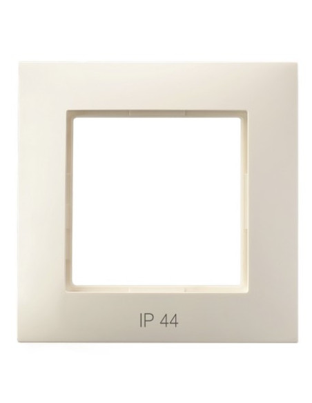 Ramka pojedyncza do łączników IP-44 ECRU ARIA