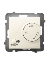 Regulator temperatury z czujnikiem podpodłogowym ECRU ARIA